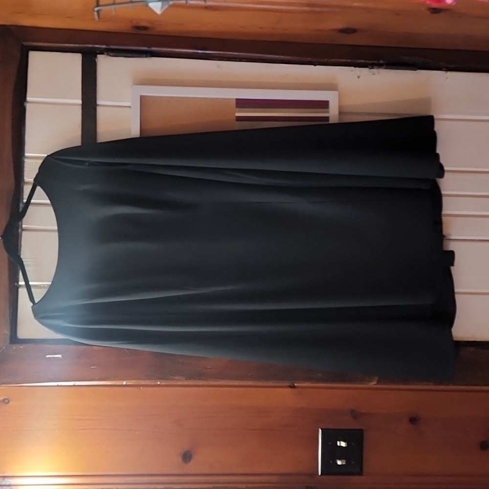 Adrianna Papell Black Cape Dress